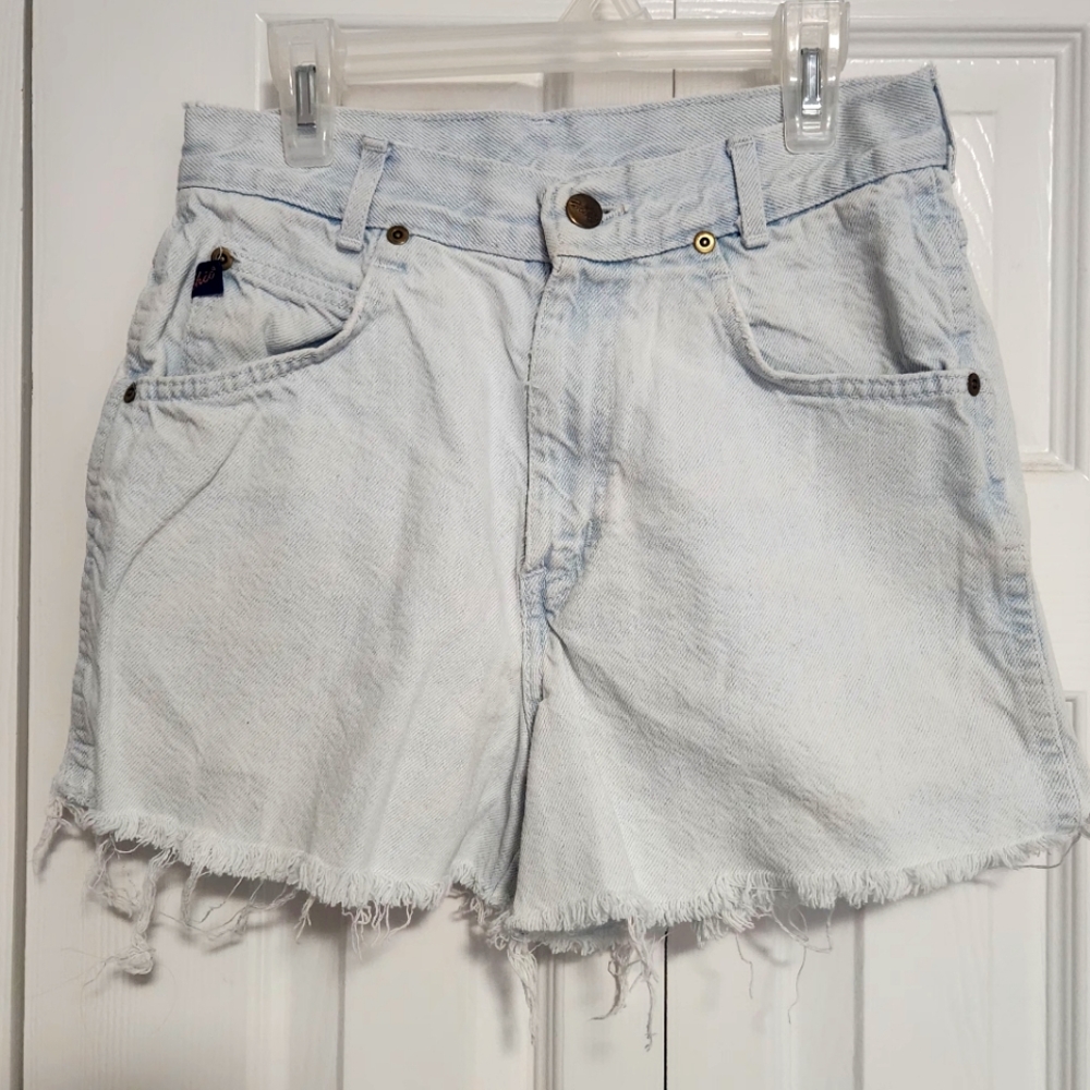 Vintage Shorts Light Wash High Waisted